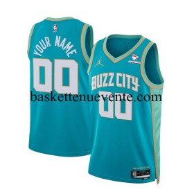 Maillot Basket Charlotte Hornets Personnalisé Jordan 2023-2024 City Edition Bleu Swingman - Homme